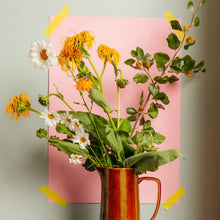 Load image into Gallery viewer, MÆGEN | Striped Ceramic Jug | Ochre Brown