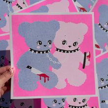 Load image into Gallery viewer, AMY HASTINGS | Risograph Print | Scary Bears