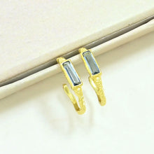 Load image into Gallery viewer, NOYRE BERLIN | Morgane Hoop Earrings | Blue Lolite