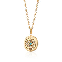 Load image into Gallery viewer, SCREAM PRETTY | Evil Eye Pendant Necklace | Gold Plated