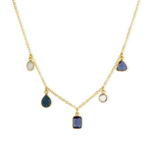 Load image into Gallery viewer, ASHIANA | Aubrey Charm Neckalce | Navy