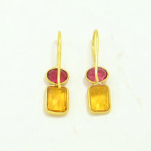 Load image into Gallery viewer, NOYRE BERLIN | Ginevra Earrings | Pink Tourmaline And Citrine