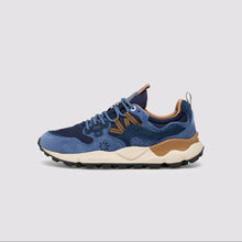 Load image into Gallery viewer, FLOWER MOUNTAIN | Yamano 3 Suede/Nylon Sneakers | Navy/Blue/Brown