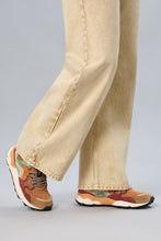 Load image into Gallery viewer, FLOWER MOUNTAIN | Yamano 3 Sneakers Suede/Nylon | Cognac/Cuoio/Light Green