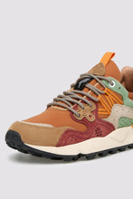 Load image into Gallery viewer, FLOWER MOUNTAIN | Yamano 3 Sneakers Suede/Nylon | Cognac/Cuoio/Light Green