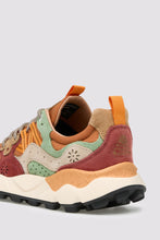 Load image into Gallery viewer, FLOWER MOUNTAIN | Yamano 3 Sneakers Suede/Nylon | Cognac/Cuoio/Light Green