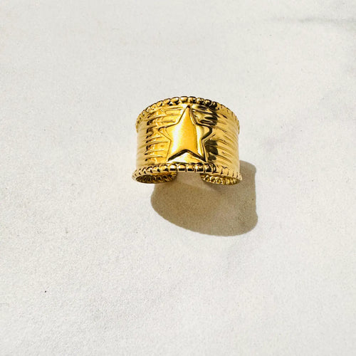 CASSETTE BARCELONA | Star Ring | Gold - LONDØNWORKS