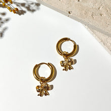 Load image into Gallery viewer, VACHANA | Cute Bowknot Hoop Earrings | Gold Plated - LONDØNWORKS