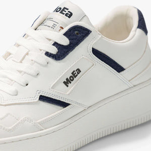 MoEa | GEN1 Mushroom Vegan Sneakers | White & Navy