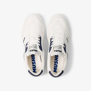 MoEa | GEN1 Mushroom Vegan Sneakers | White & Navy