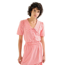 Load image into Gallery viewer, COMPANIA FANTASTICA | Gingham Plaid Shirt | Red