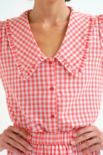Load image into Gallery viewer, COMPANIA FANTASTICA | Gingham Plaid Shirt | Red