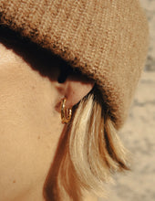 Load image into Gallery viewer, NORDIC MUSE | Hammered Hoop Earrings | Gold - LONDØNWORKS