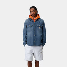 Load image into Gallery viewer, CARHARTT WIP | Harvey Shirt Jac | Blue Dark Used Wash - LONDØNWORKS