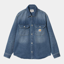 Load image into Gallery viewer, CARHARTT WIP | Harvey Shirt Jac | Blue Dark Used Wash - LONDØNWORKS