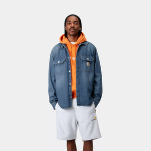CARHARTT WIP | Harvey Shirt Jac | Blue Dark Used Wash - LONDØNWORKS