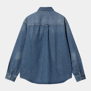 CARHARTT WIP | Harvey Shirt Jac | Blue Dark Used Wash - LONDØNWORKS
