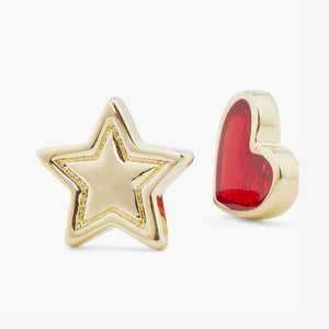 LES NEREIDES | Heart and Star Stud Earrings - LONDØNWORKS