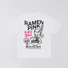 Load image into Gallery viewer, EDWIN | Pink Ramen  T-shirt | White Garment Washed