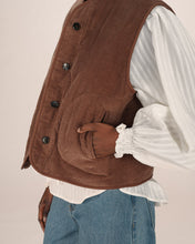 Load image into Gallery viewer, GRACE &amp; MILA | Seth Reversible Jacket Vest | Chocolate - LONDØNWORKS