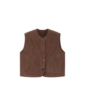 Load image into Gallery viewer, GRACE &amp; MILA | Seth Reversible Jacket Vest | Chocolate - LONDØNWORKS
