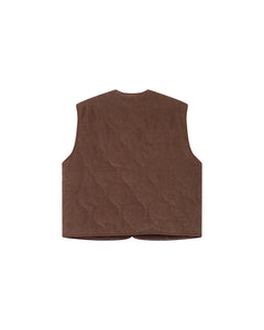GRACE & MILA | Seth Reversible Jacket Vest | Chocolate - LONDØNWORKS