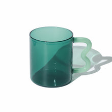Load image into Gallery viewer, OLI OLSEN | Helio Ferretti Wave Handled Glass Mug | Jade
