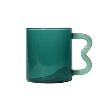 Load image into Gallery viewer, OLI OLSEN | Helio Ferretti Wave Handled Glass Mug | Jade
