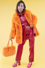 Load image into Gallery viewer, JAYLEY | Knitted Duchess Maxi Coat | Orange