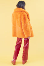 Load image into Gallery viewer, JAYLEY | Knitted Duchess Maxi Coat | Orange