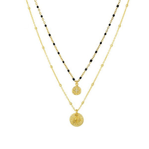 ASHIANA | Stella Necklace | Black & Gold - LONDØNWORKS