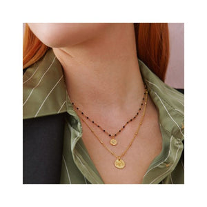 ASHIANA | Stella Necklace | Black & Gold - LONDØNWORKS