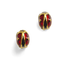 Load image into Gallery viewer, BILL SKINNER | Ladybird Stud Earrings | Gold - LONDØNWORKS