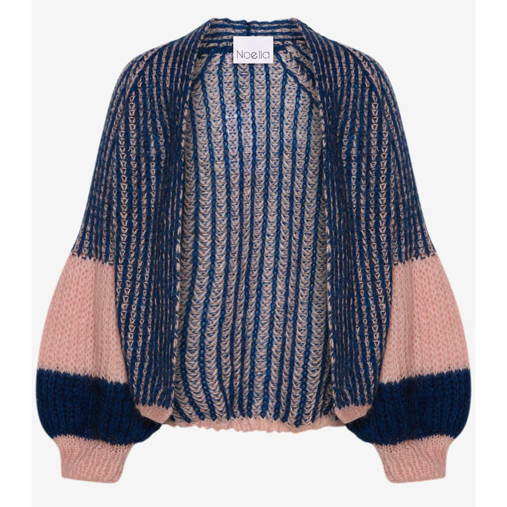 NOELLA | Liana Knit Cardigan | Rose & Navy