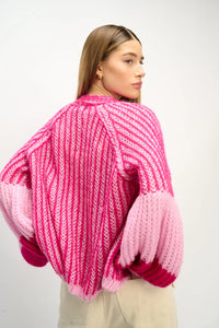 NOELLA | Liana Knit Cardigan | Pink Bubblegum