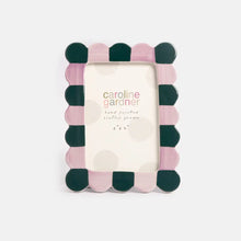 Load image into Gallery viewer, CAROLINE GARDNER | Lilac/Teal Scallop Edge 4"x6" Photo Frame