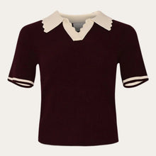 Load image into Gallery viewer, Noella | Lilo Polo Knit | Wine &amp; Sugar - LONDØNWORKS
