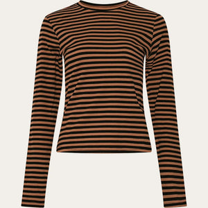 Noella | Luana Top | Dark Sand & Black Stripe - LONDØNWORKS