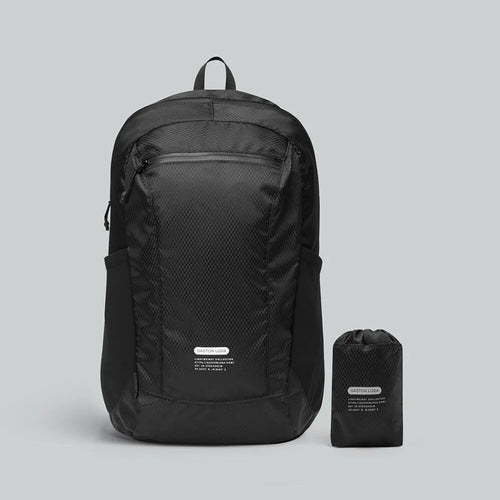 GASTON LUGA | Lightweight Packable Backpack | Black - LONDØNWORKS