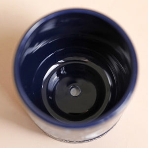 LISA ANGEL | Midnight Blue Sun and Moon Planter and Tray - LONDØNWORKS
