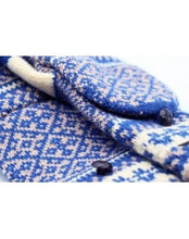 Load image into Gallery viewer, EVLOG | MIT Knittd Tactile Gloves | Vanilla Beige Blue - LONDØNWORKS