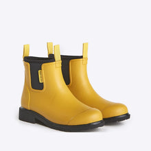 Load image into Gallery viewer, MERRY PEOPLE | Bobbi Ankle Wellington Boot | Mustard Yellow &amp; Black