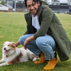 MERRY PEOPLE | Bobbi Ankle Wellington Boot | Mustard Yellow & Black