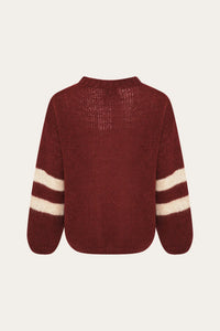 NOELLA | Ninety-Two Knit | Bordeaux & Ivory - LONDØNWORKS