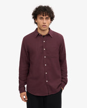 Load image into Gallery viewer, COLORFUL STANDARD | Organic Flannel Shirt |Oxblood Red