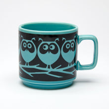 Load image into Gallery viewer, MAGPIE | Hornsea Owls Mug  | Teal - LONDØNWORKS
