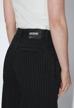 Load image into Gallery viewer, DR DENIM | Rhue High Wide Pleat Jeans | Washed Black Pinstripe