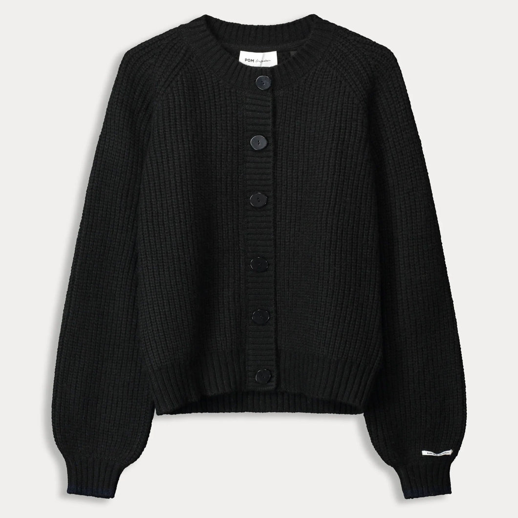 POM AMSTERDAM | Nero Cardigan | Black - LONDØNWORKS