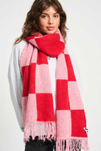 Load image into Gallery viewer, POM AMSTERDAM | Shawl Check Scarf | Pink and Red - LONDØNWORKS
