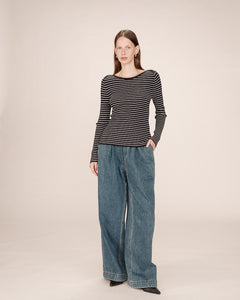 GRACE & MILA | Samedi Striped Top | Marine - LONDØNWORKS